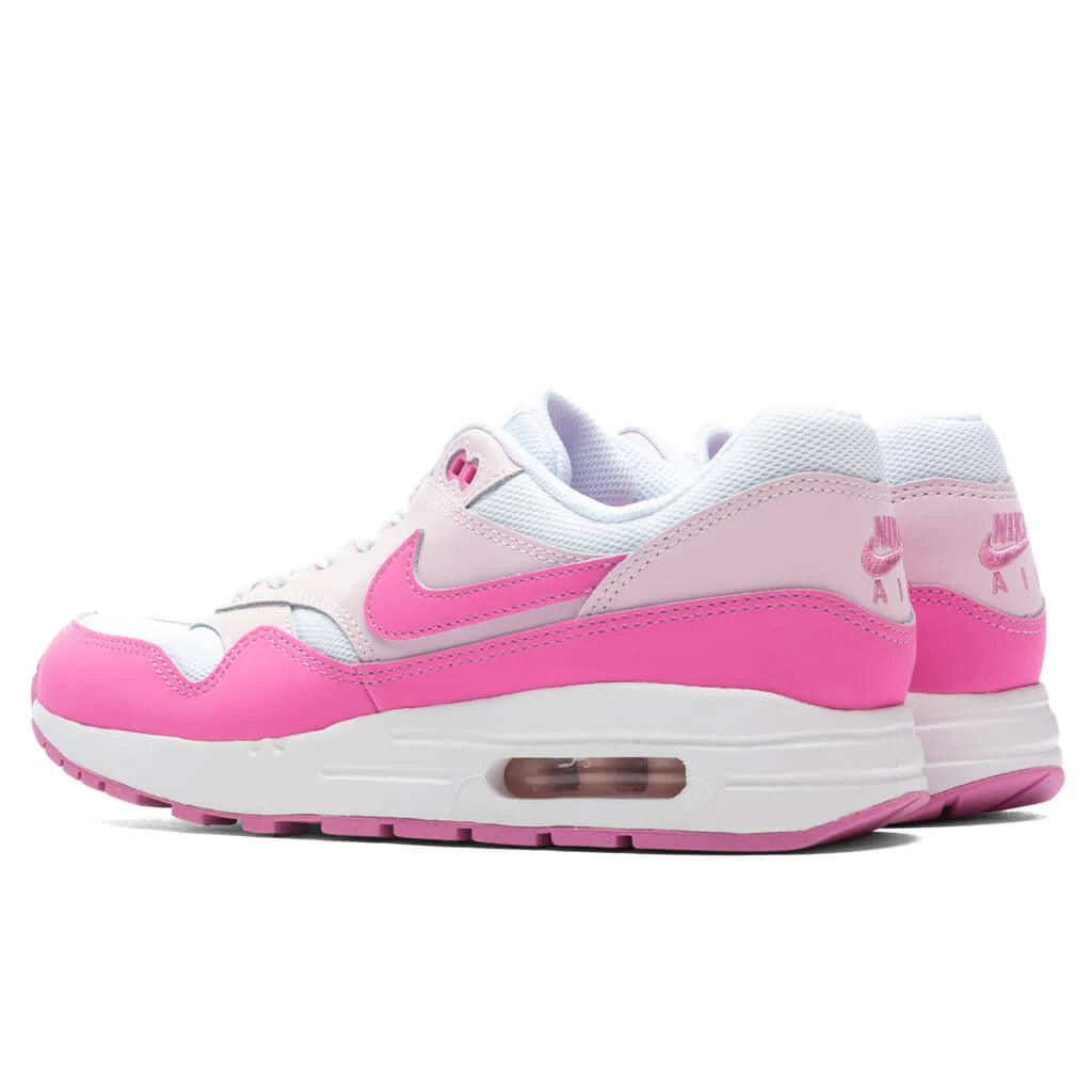 Air Max 1 (GS) - White/Playful Pink/Pink Foam