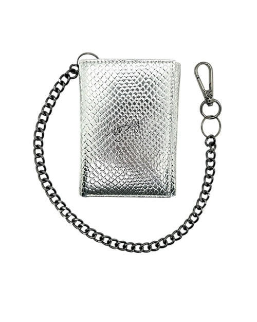 Loosey Belts Metallic Silver Chain Gang Wallet