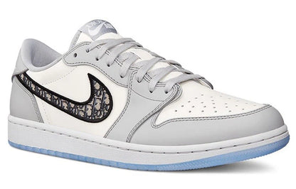 Air Jordan 1 Low x Dior White Grey