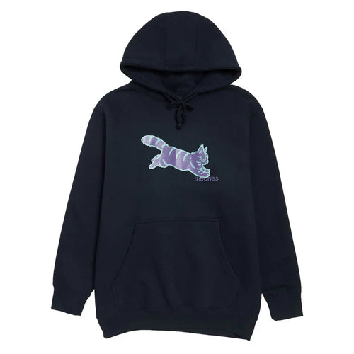 Theories Conscious Kitty Hooded Sweatshirt Washed Navy