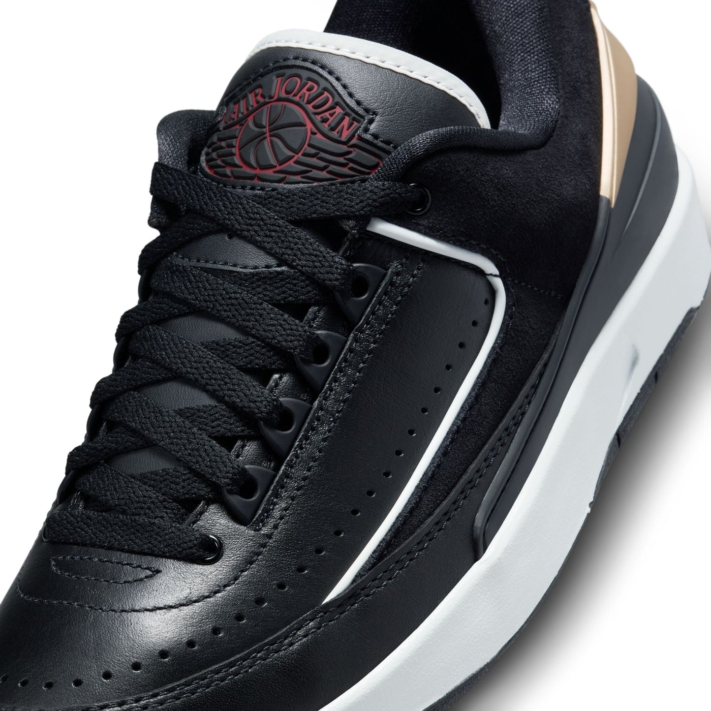 Women's  2 Retro Low - "Black/Varsity Red"