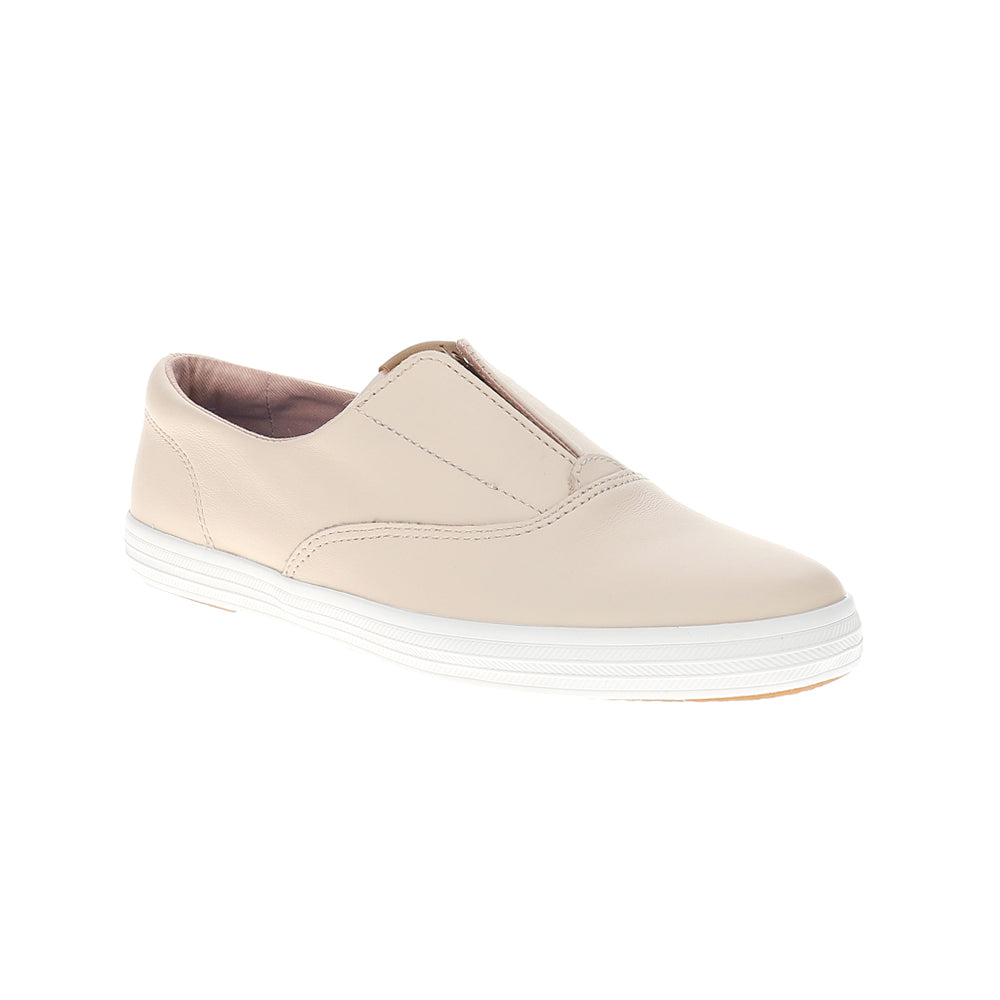 Champion Round Toe Leather Slip On Sneakers
