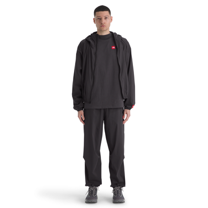 Men's Red Box Long-Sleeve Tee in Obsidian