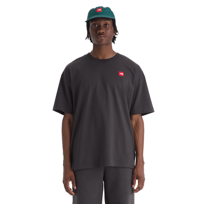 Men's Red Box Short-Sleeve Tee in Obsidian