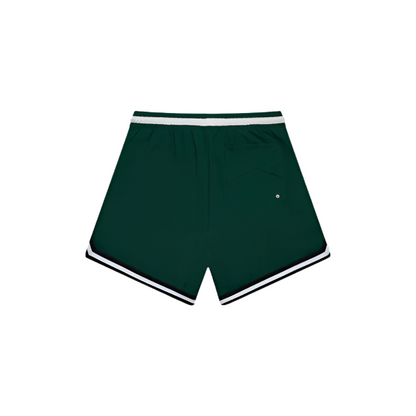 Rhude Logo Basketball Swim Shorts - Forest Green/White