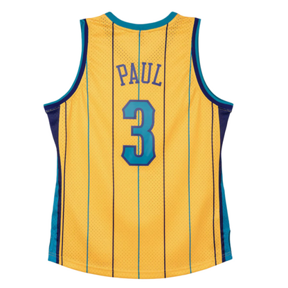 Mitchell & Ness Men's Chris Paul Gold New Orleans Hornets 2010 Classics Jersey - Gold