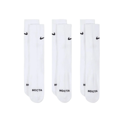 x NOCTA Crew 3 Pack Sock - White