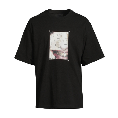 RtA Colin Cross T-Shirt - Black