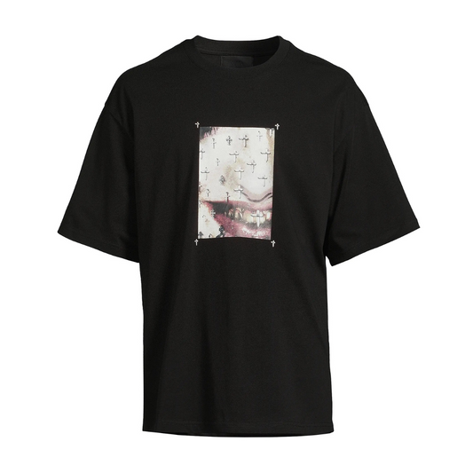 RtA Colin Cross T-Shirt - Black