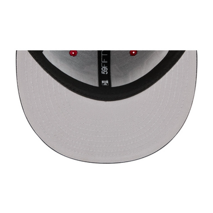 New Era 5950 Atlanta Falcons Satin Fitted - Dark Red