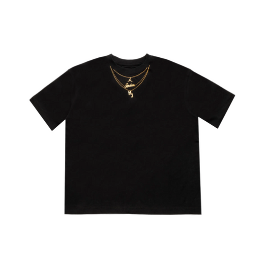 Women's  "Heritage Gold Chain" Tee - "Black"