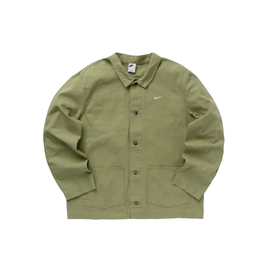 Life Unlined Chore Coat - Oil Green/White