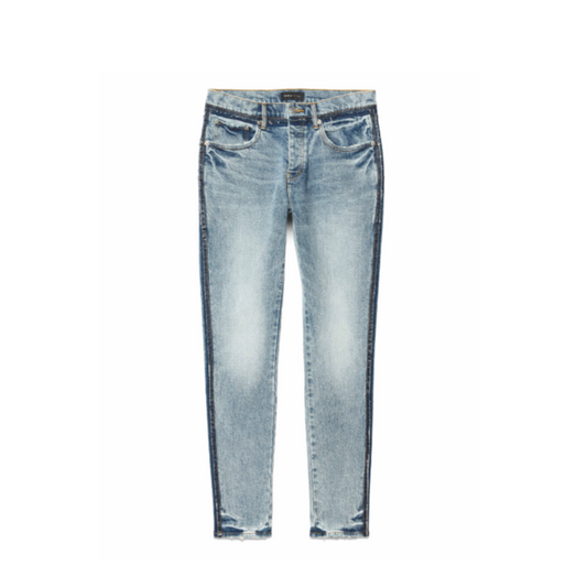 Purple Skinny Shadow Seam Denim - Medium Indigo