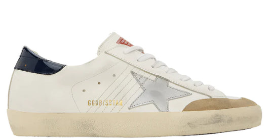 Golden Goose Super Star Penstar Classic White Beige Silver Blue