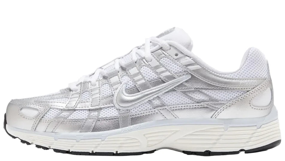 P 6000 White Blue Tint Sail Metallic Silver (Women's)