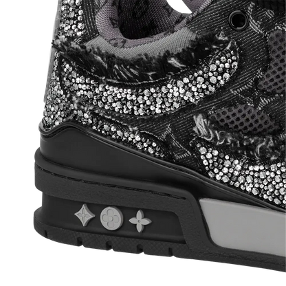 LV Skate Sneaker Black Swarovski Crystals
