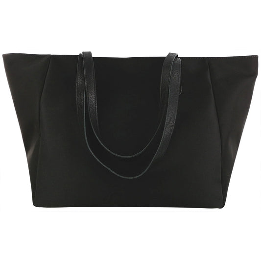 Faye DLX Tote Handbag in Black/Bison