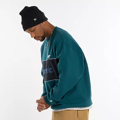 New Balance Numeric Team Crew Sweater Medusa Green