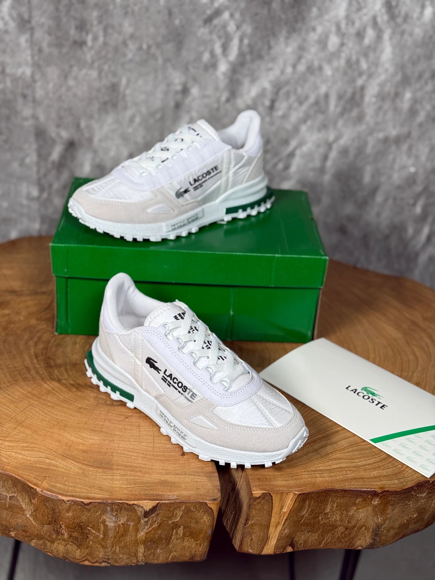 LACOSTE BEYAZ MAVİ TABANLI