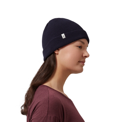 Merino Beanie in Navy