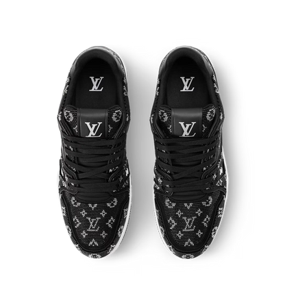LV Trainer Black Swarovski
