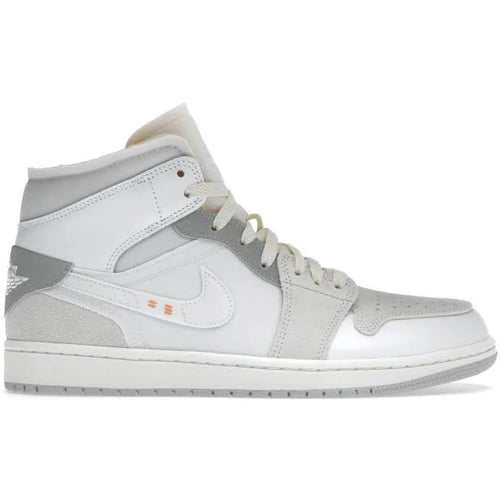 Jordan 1 Mid Craft Inside Out White Grey