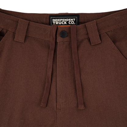 Independent Built To Grind Canvas Shorts Chocolate