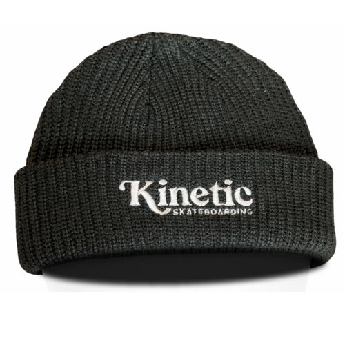Kinetic Logo Cuff Beanie Charcoal