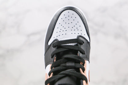 Jordan 1 Mid Arctic Orange Black Toe GS