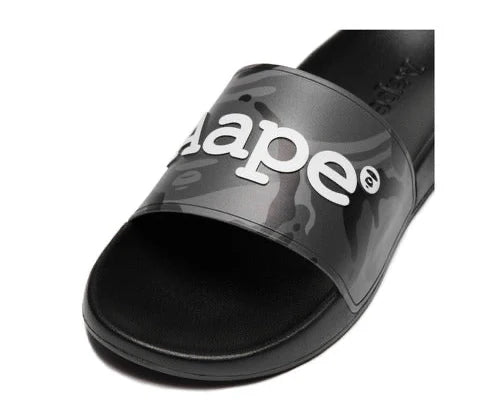 AAPE Black Camo Slides