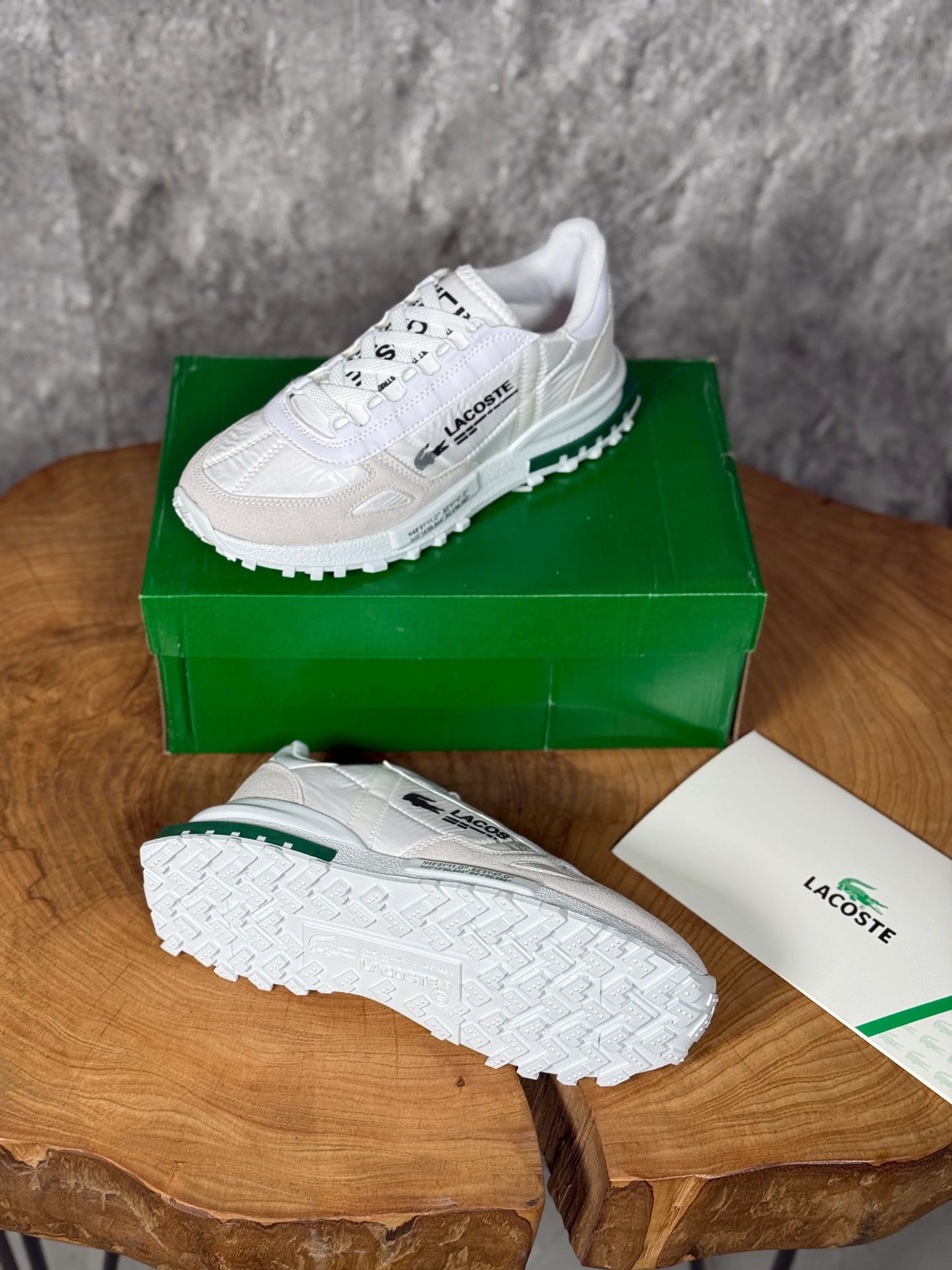 LACOSTE BEYAZ MAVİ TABANLI