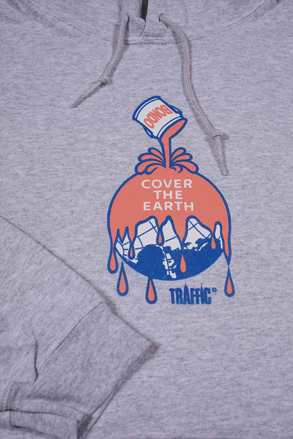 Traffic Cover the Earth Hoodie Heather Grey