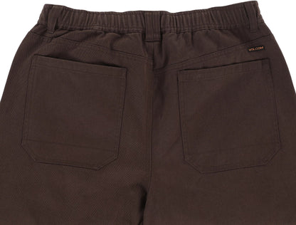 Volcom Chillow Pleated EW Pants Cacao