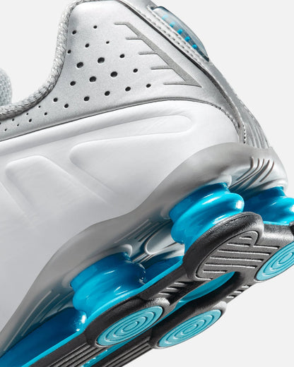 Shox R4 Metallic Silver/Blue