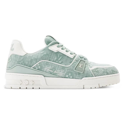 LV Trainer Green Canvas