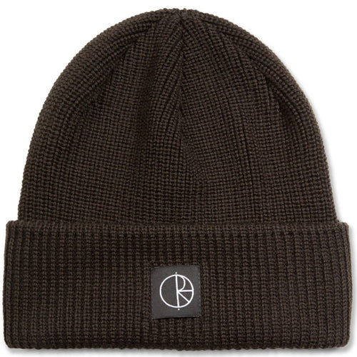 Polar Skate Co Double Fold Merino Beanie Brown