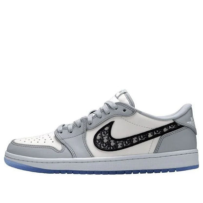 Air Jordan 1 Low x Dior White Grey