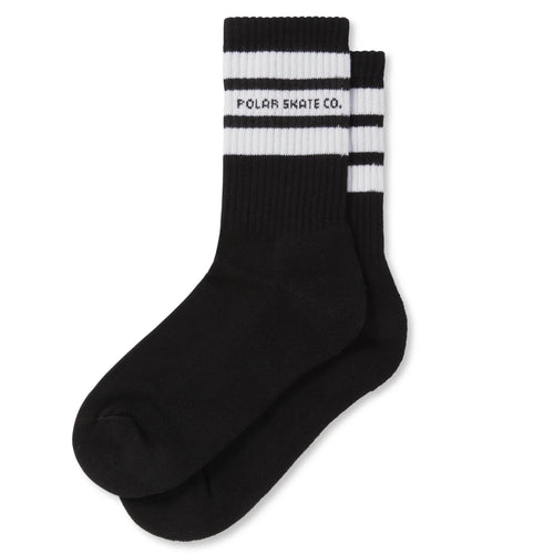 Polar Fat Stripe Socks Black