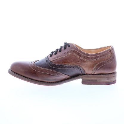 Bed Stu Lita F321102 Womens Brown Leather Oxfords & Lace Ups Casual Shoes