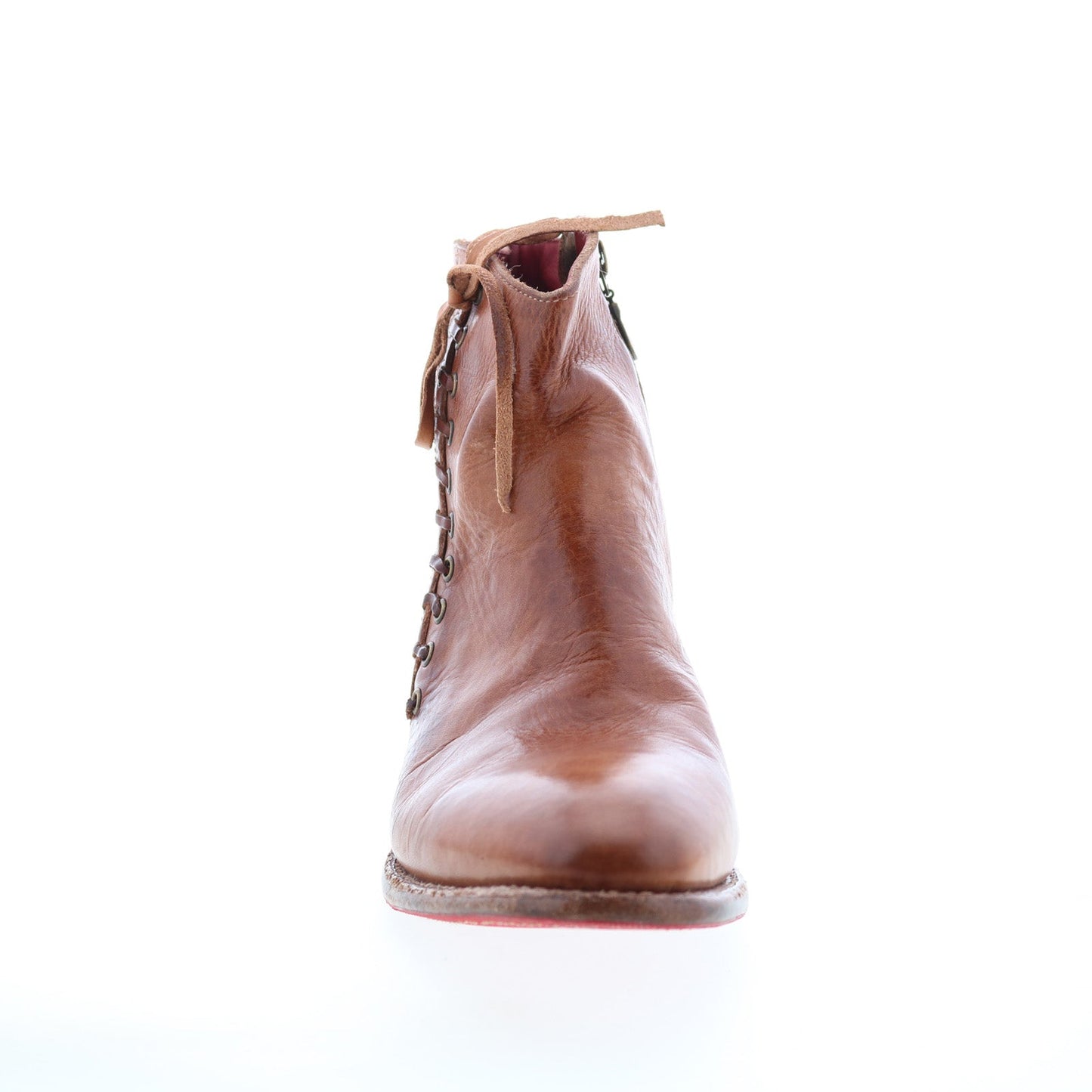 Bed Stu Aldina F328016 Womens Brown Leather Zipper Casual Dress Boots