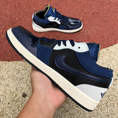 Jordan 1 Low SE Craft Obsidian French Blue Ashen Slate White