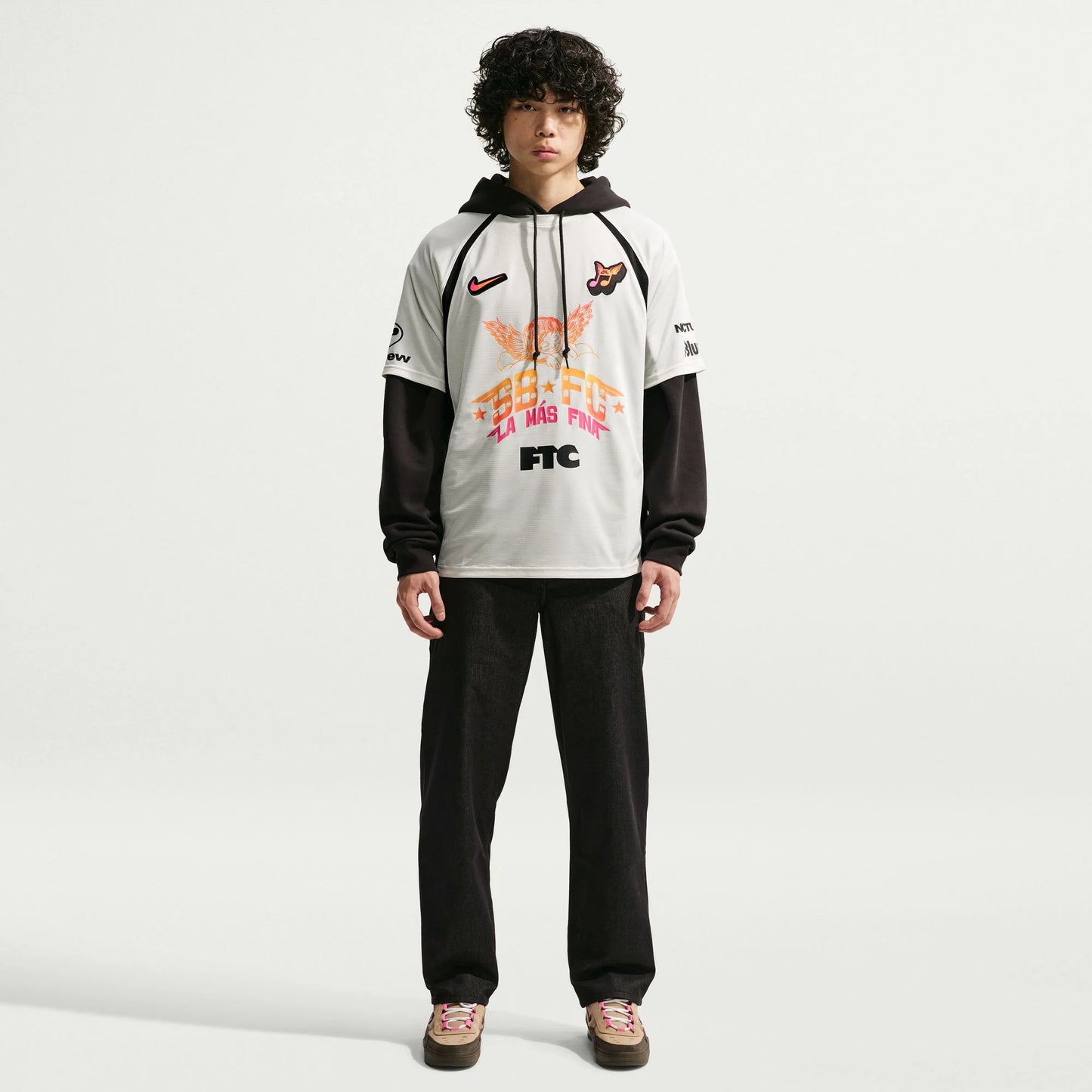Nike SB Club 58 Skate Jersey Sail Black