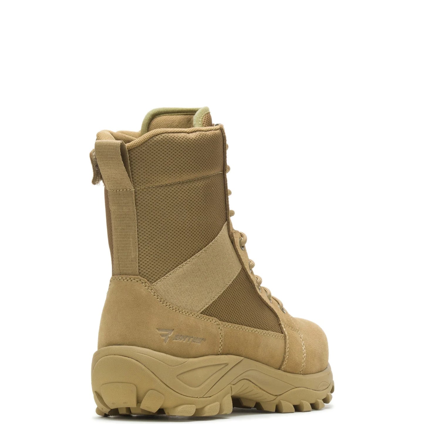 Bates Fuse Tall Zip E06511 Mens Brown Wide Leather Lace Up Tactical Boots