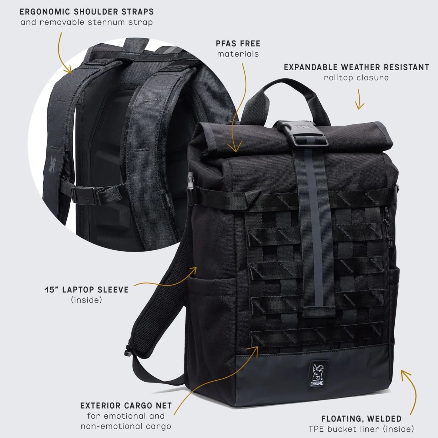Chrome Industries Barrage 18L Pack Black